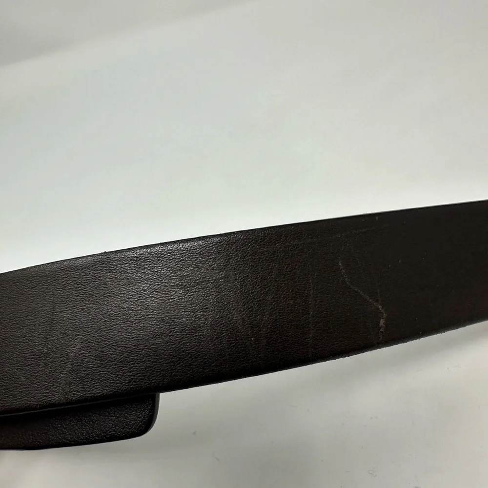 Perry Ellis Brown Full Grain‎ Cowhide Dress Belt Men's Size 44/110 Casual